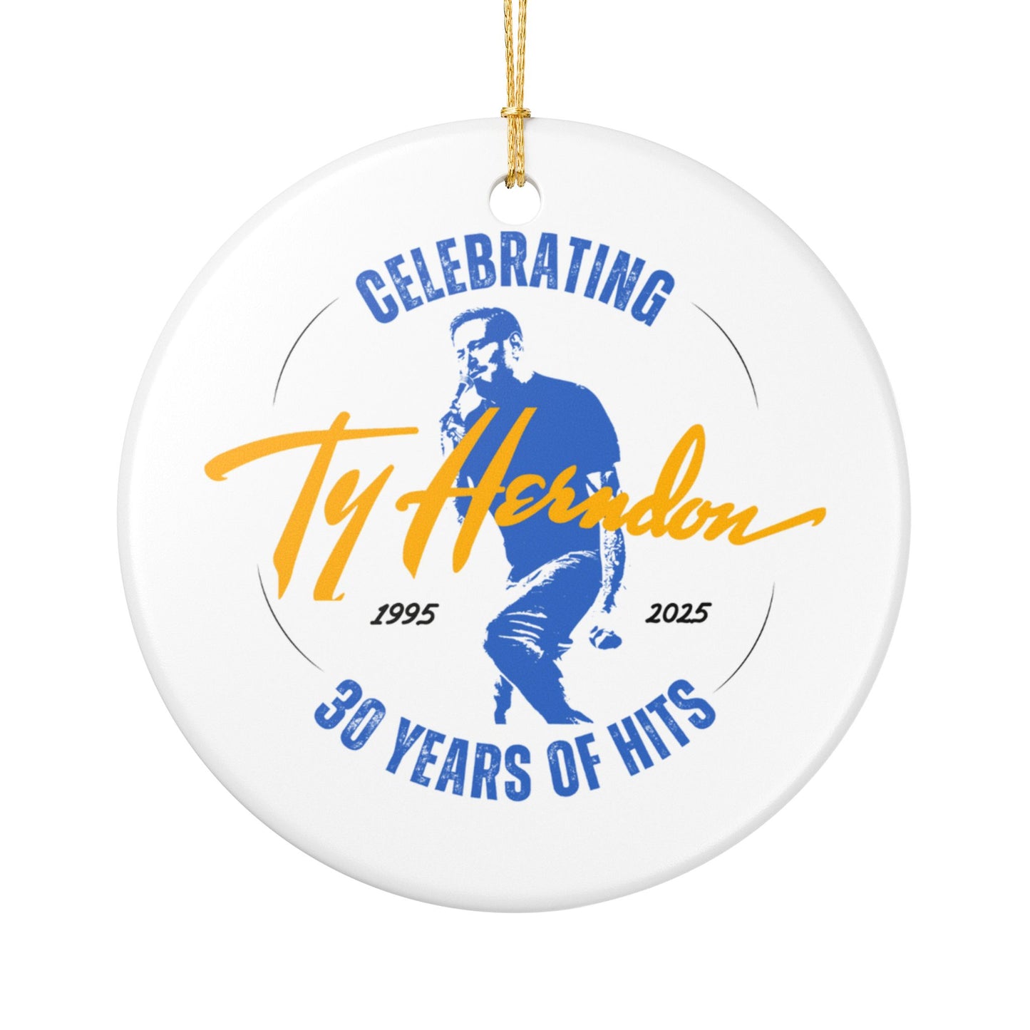 2025 Commemorative Ornament — "Ty Herndon: 30 Years of Hits (1995–2025)"
