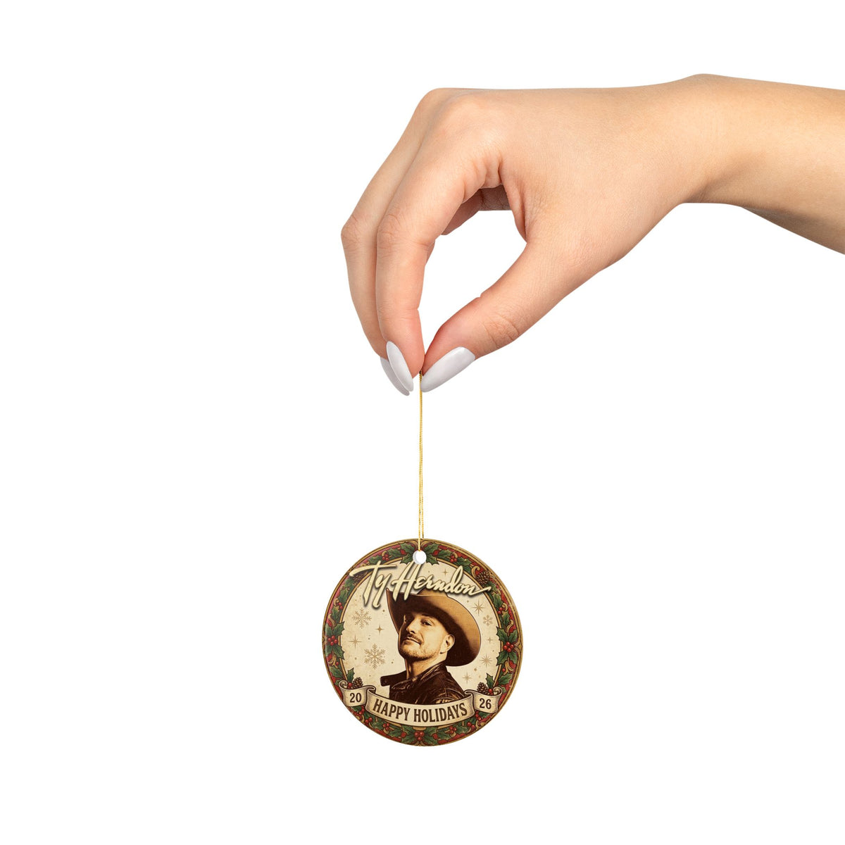 Ty Herndon 2026 Commemorative Holiday Ornament