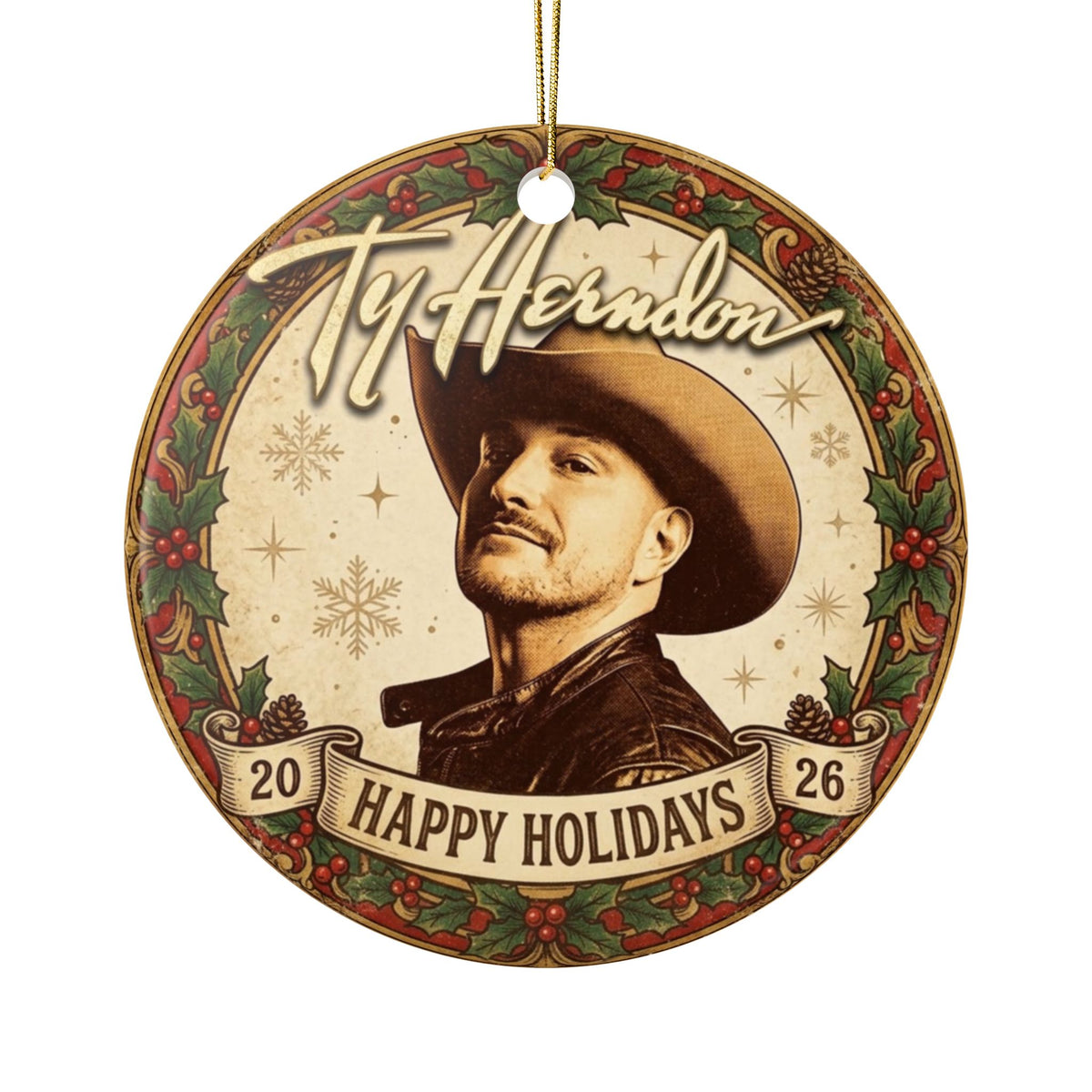 Ty Herndon 2026 Commemorative Holiday Ornament