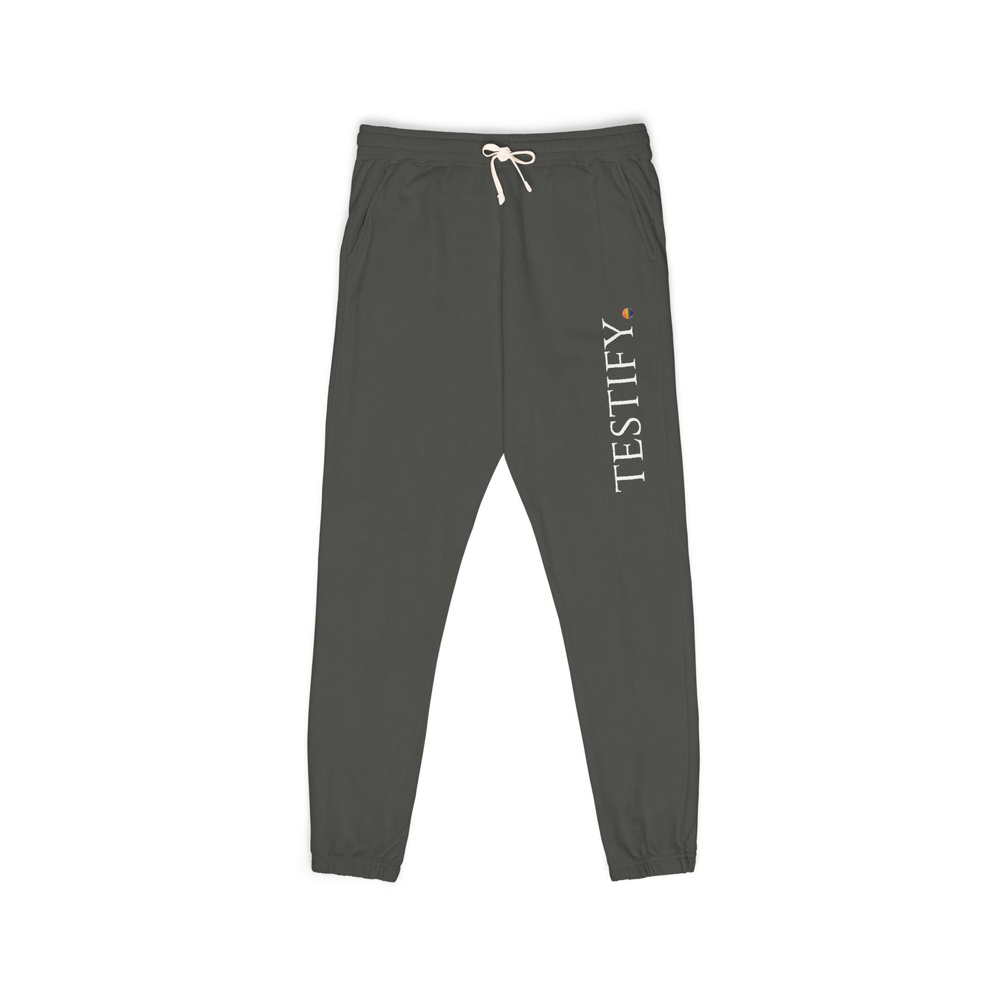 "Testify" Vertical Logo Sweatpants — Pride Edition