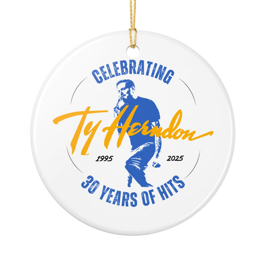 2025 Commemorative Ornament — "Ty Herndon: 30 Years of Hits (1995–2025)"